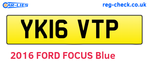 YK16VTP are the vehicle registration plates.