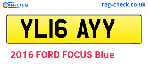 YL16AYY are the vehicle registration plates.