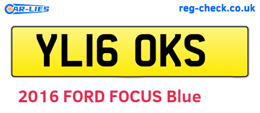 YL16OKS are the vehicle registration plates.