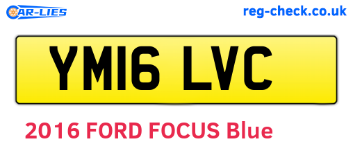 YM16LVC are the vehicle registration plates.