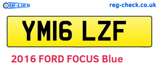 YM16LZF are the vehicle registration plates.