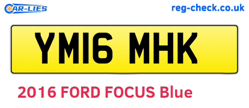 YM16MHK are the vehicle registration plates.