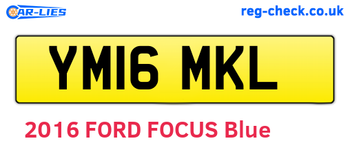 YM16MKL are the vehicle registration plates.