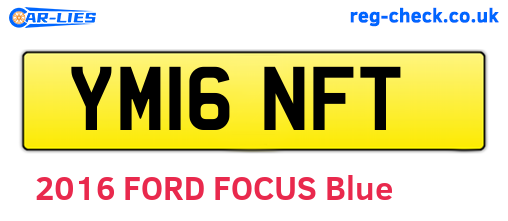 YM16NFT are the vehicle registration plates.