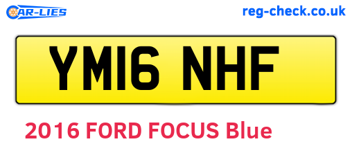 YM16NHF are the vehicle registration plates.