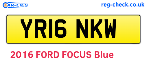 YR16NKW are the vehicle registration plates.