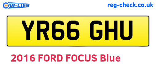 YR66GHU are the vehicle registration plates.