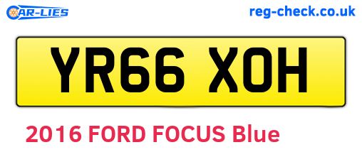 YR66XOH are the vehicle registration plates.