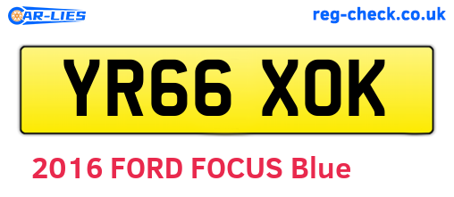 YR66XOK are the vehicle registration plates.