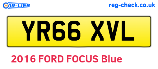 YR66XVL are the vehicle registration plates.