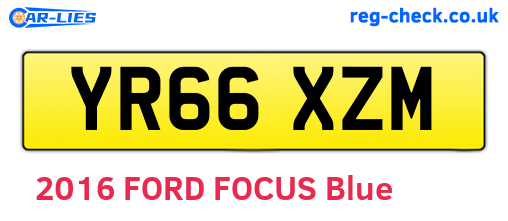 YR66XZM are the vehicle registration plates.