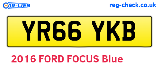 YR66YKB are the vehicle registration plates.