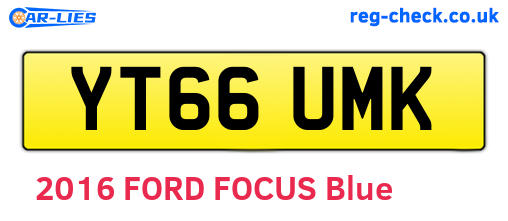 YT66UMK are the vehicle registration plates.