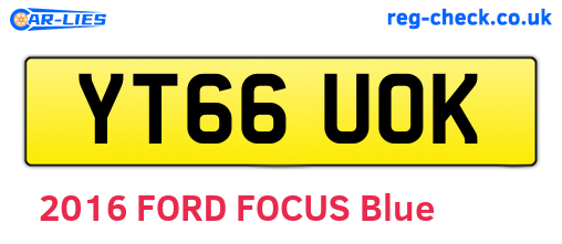 YT66UOK are the vehicle registration plates.