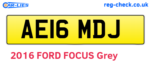 AE16MDJ are the vehicle registration plates.