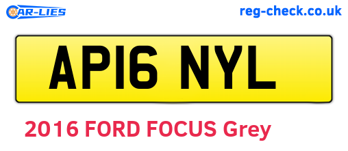 AP16NYL are the vehicle registration plates.