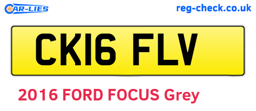 CK16FLV are the vehicle registration plates.