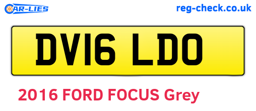 DV16LDO are the vehicle registration plates.
