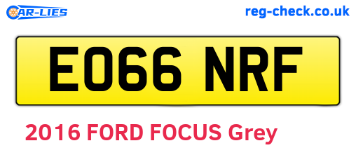 EO66NRF are the vehicle registration plates.