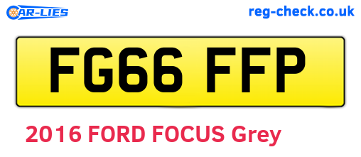 FG66FFP are the vehicle registration plates.