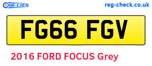 FG66FGV are the vehicle registration plates.