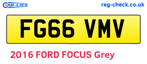 FG66VMV are the vehicle registration plates.