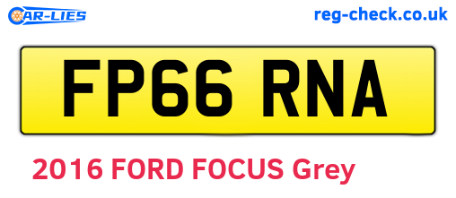 FP66RNA are the vehicle registration plates.