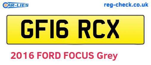 GF16RCX are the vehicle registration plates.