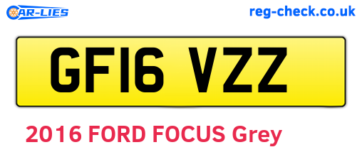 GF16VZZ are the vehicle registration plates.