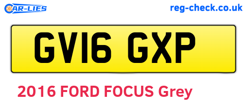 GV16GXP are the vehicle registration plates.