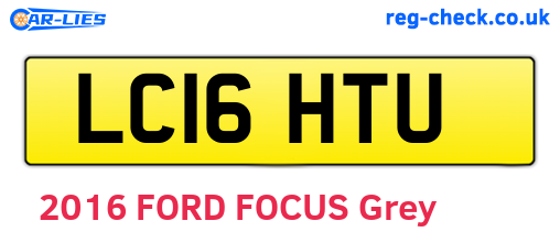 LC16HTU are the vehicle registration plates.