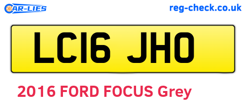LC16JHO are the vehicle registration plates.