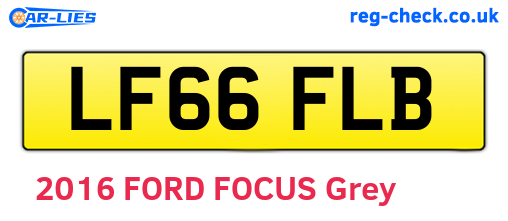 LF66FLB are the vehicle registration plates.