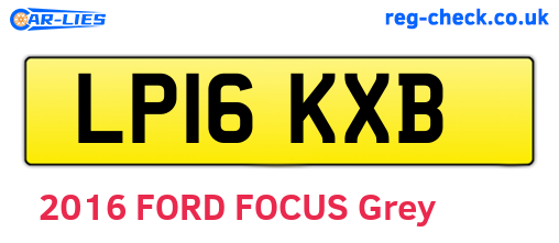 LP16KXB are the vehicle registration plates.