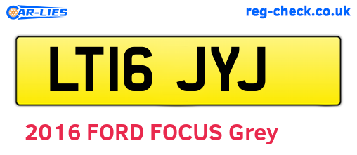 LT16JYJ are the vehicle registration plates.