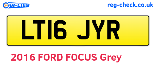 LT16JYR are the vehicle registration plates.