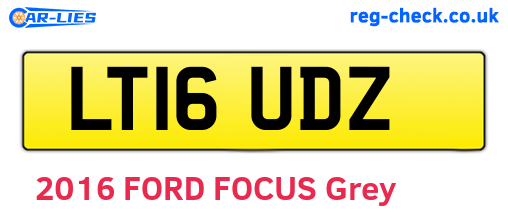 LT16UDZ are the vehicle registration plates.