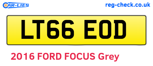 LT66EOD are the vehicle registration plates.