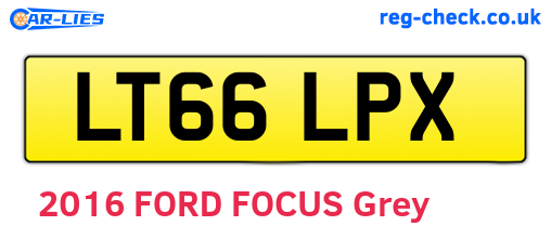 LT66LPX are the vehicle registration plates.