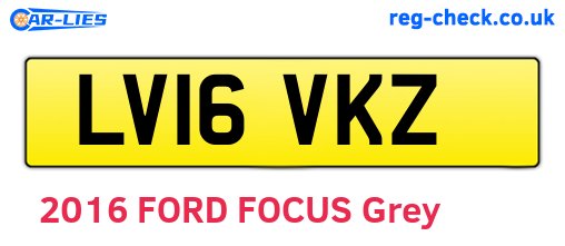 LV16VKZ are the vehicle registration plates.