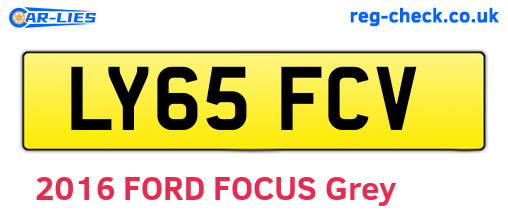 LY65FCV are the vehicle registration plates.