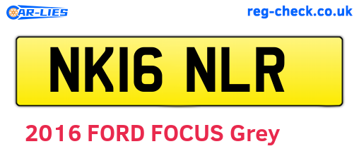 NK16NLR are the vehicle registration plates.