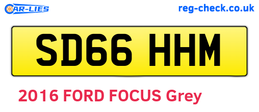 SD66HHM are the vehicle registration plates.