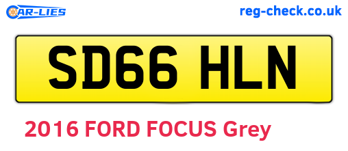 SD66HLN are the vehicle registration plates.