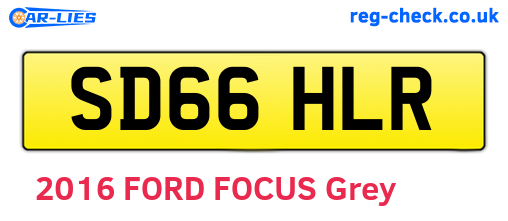 SD66HLR are the vehicle registration plates.