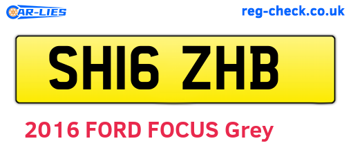 SH16ZHB are the vehicle registration plates.