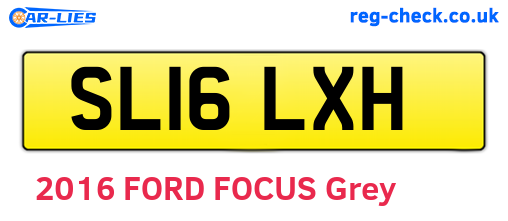 SL16LXH are the vehicle registration plates.