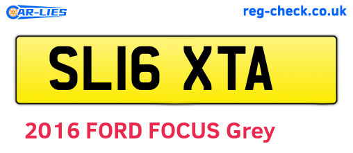 SL16XTA are the vehicle registration plates.