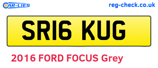 SR16KUG are the vehicle registration plates.