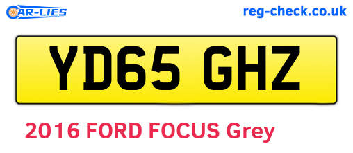 YD65GHZ are the vehicle registration plates.